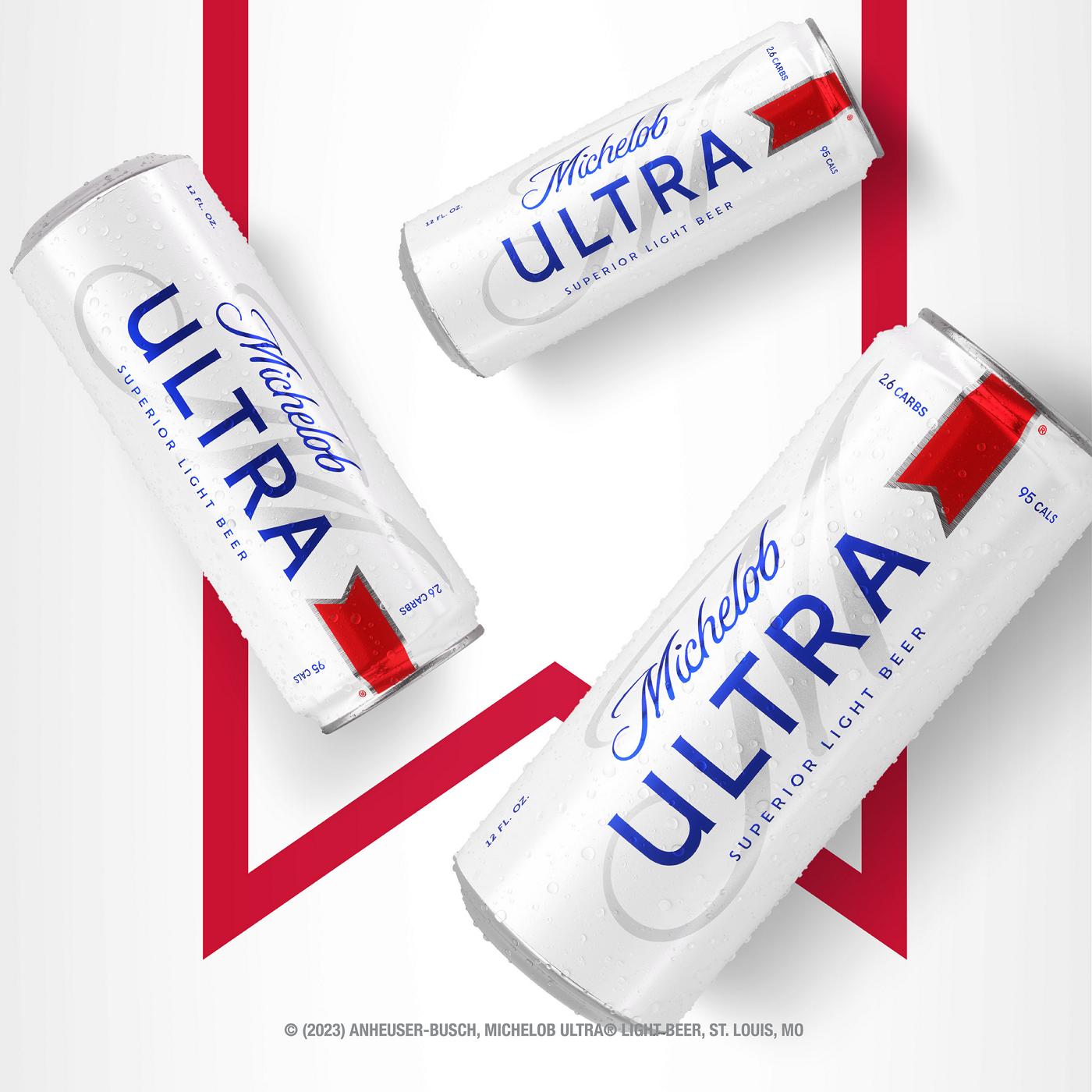Michelob ULTRA Superior Light American Lager Beer Aluminum Bottles, 12 pack; image 3 of 7