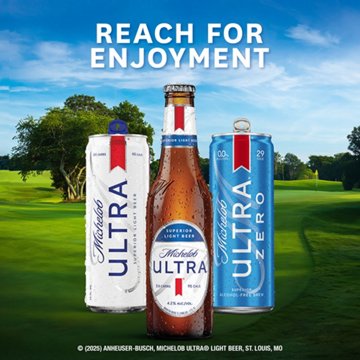 Michelob ULTRA Superior Light American Lager Beer Aluminum Bottles, 12 pack, 16 oz
