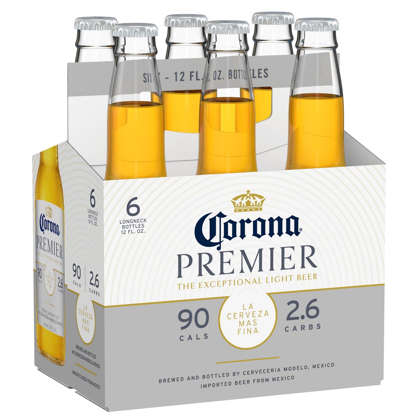 Corona Premier Mexican Lager Import Light Beer 12 oz Bottles, 6 pk; image 1 of 9