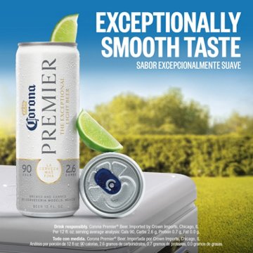 Corona Premier Mexican Lager Import Lower Calorie Light Beer, 6 pk, 12 oz