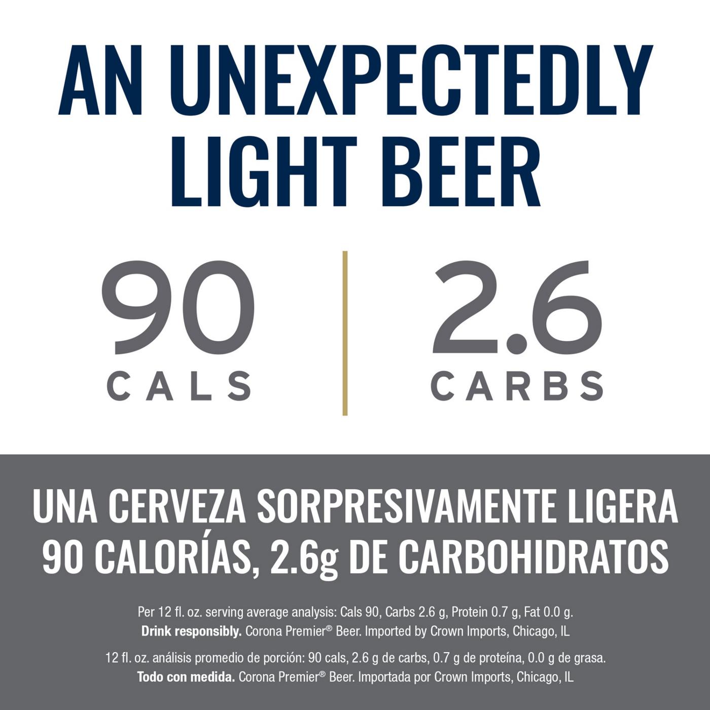 Corona Premier Mexican Lager Import Light Beer 12 oz Bottles, 6 pk; image 5 of 9