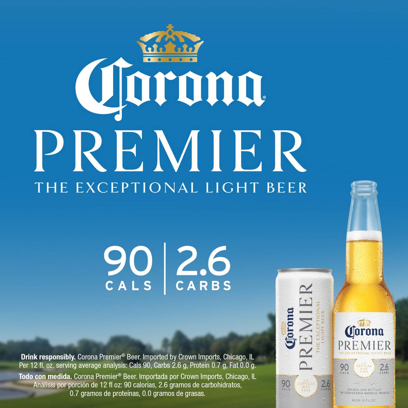 Corona Premier Mexican Lager Import Lower Calorie Light Beer, 6 pk; image 5 of 6
