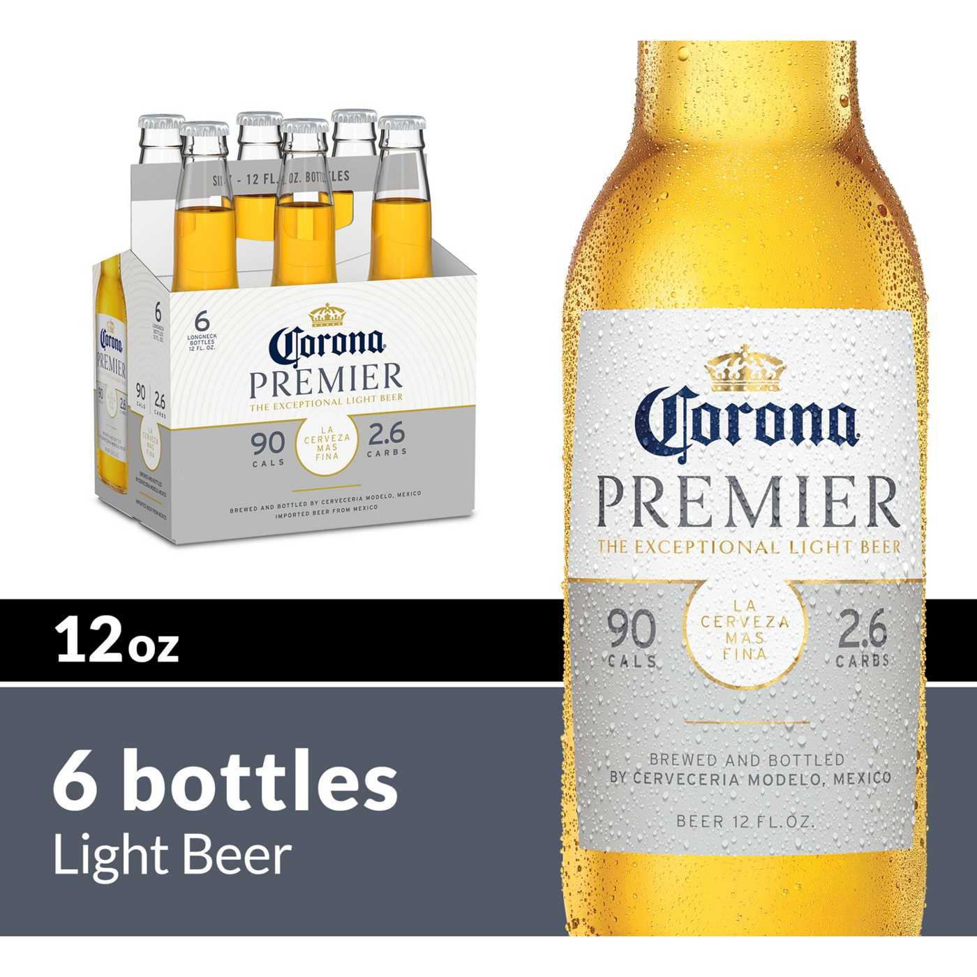 Corona Premier Mexican Lager Import Light Beer 12 oz Bottles, 6 pk; image 7 of 9