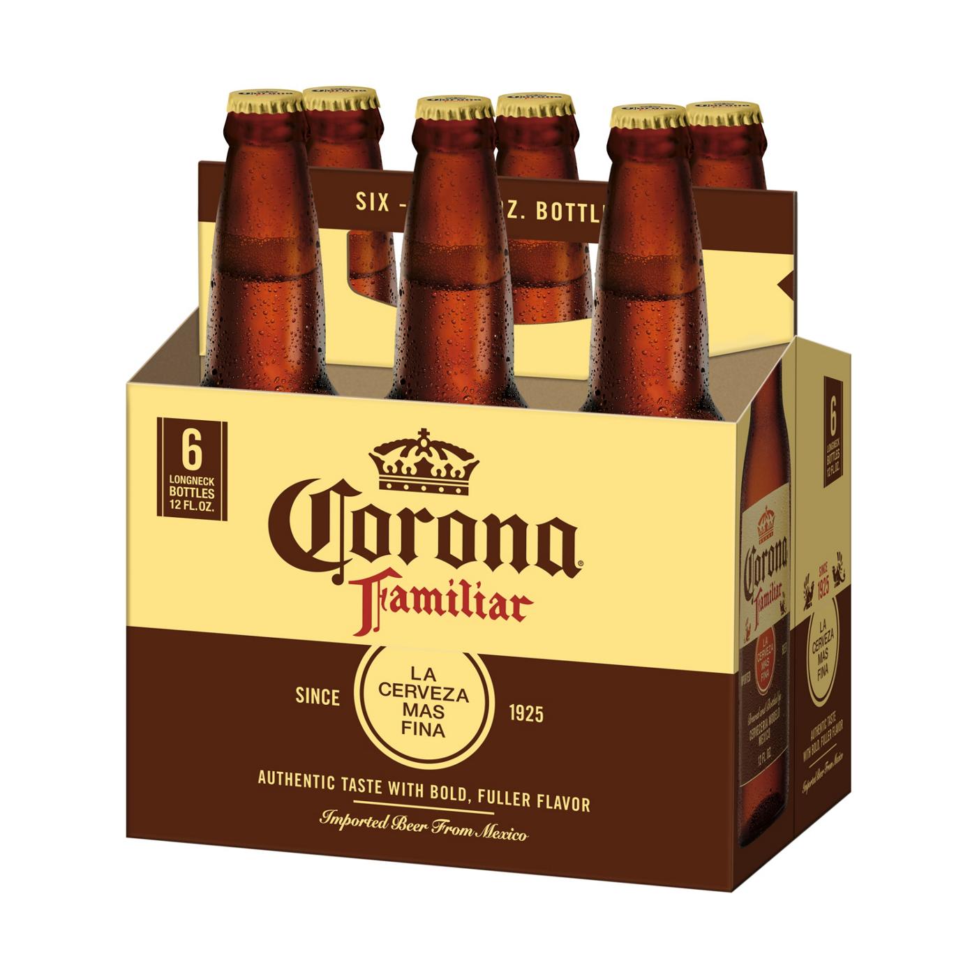 Corona Familiar Mexican Lager Import Beer 12 oz Bottles, 6 pk; image 7 of 10