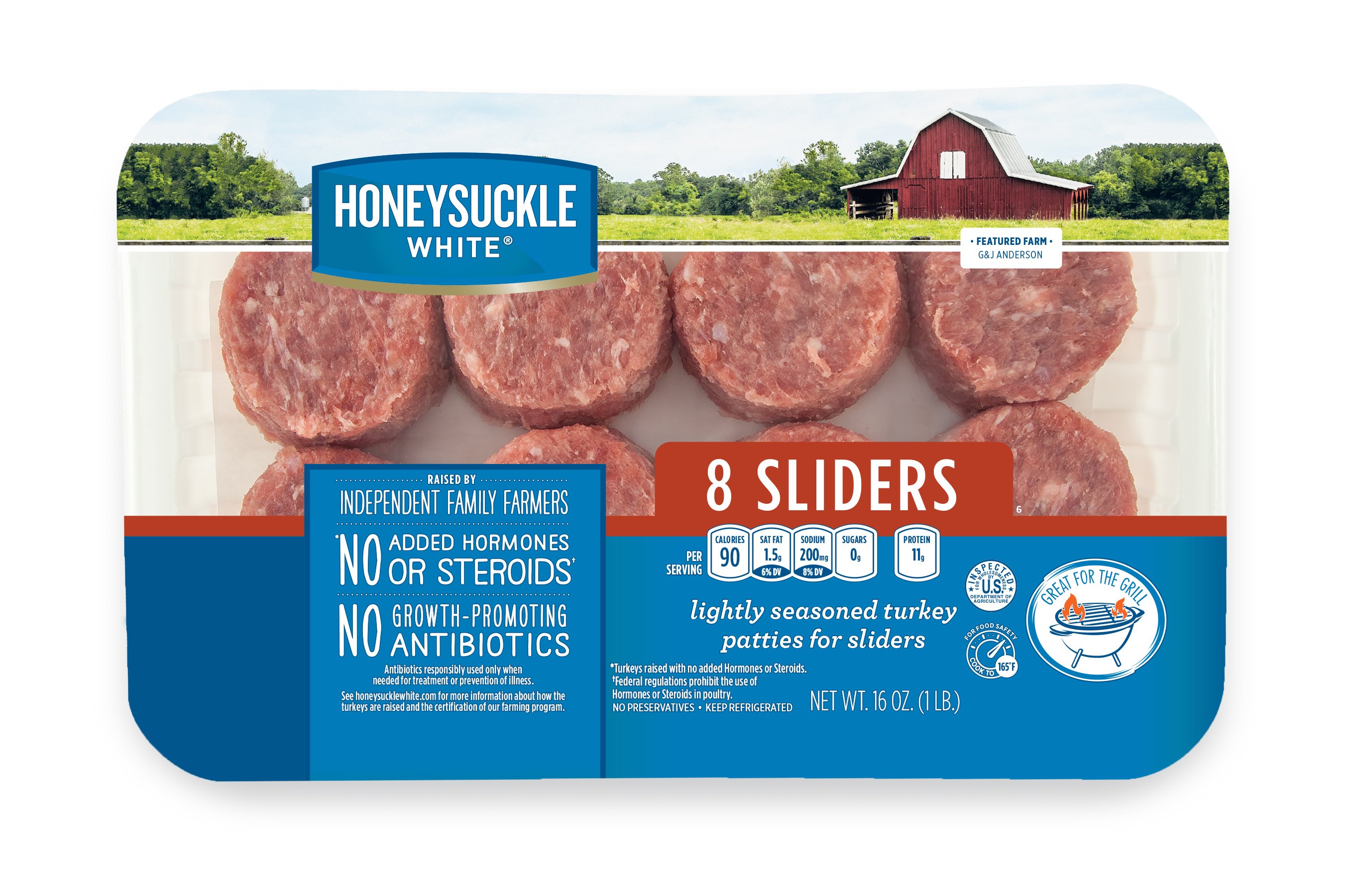 Honeysuckle White Ground Turkey Patty Sliders Shop Meat at HEB