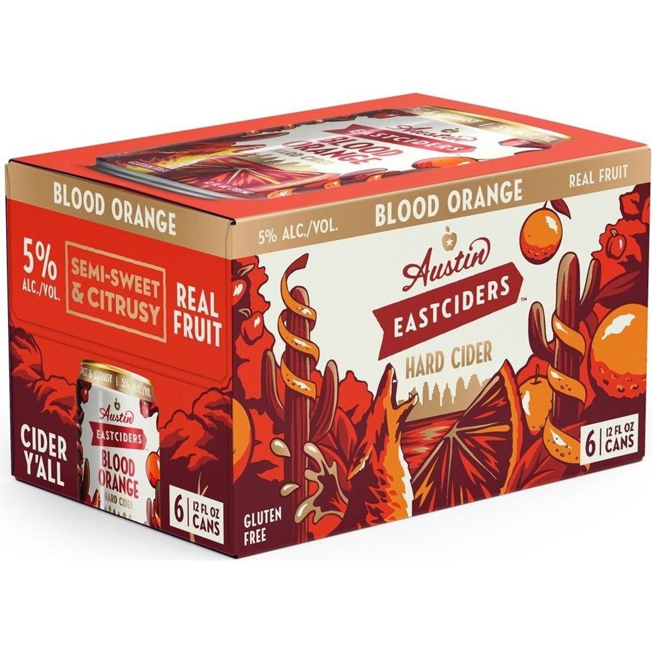 Austin Eastciders Blood Orange Cider 12 oz Cans - Shop Hard Cider at H-E-B 