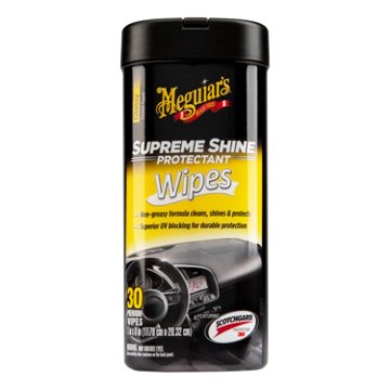 Meguiar's Supreme Shine Protectant Wipes, 30 ct