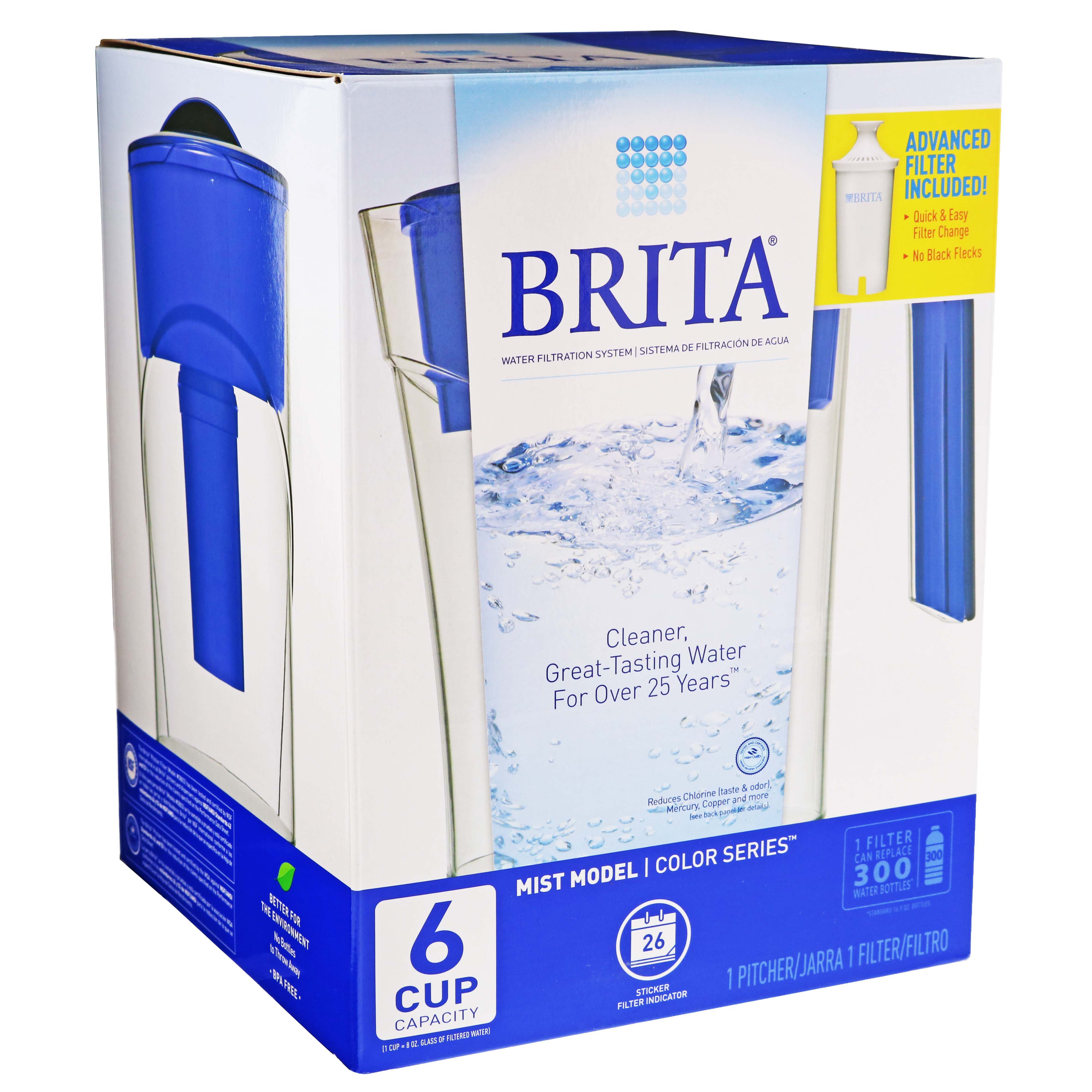 Brita Mist Dark Blue 6-Cup Pitcher - Shop Appliances at H-E-B