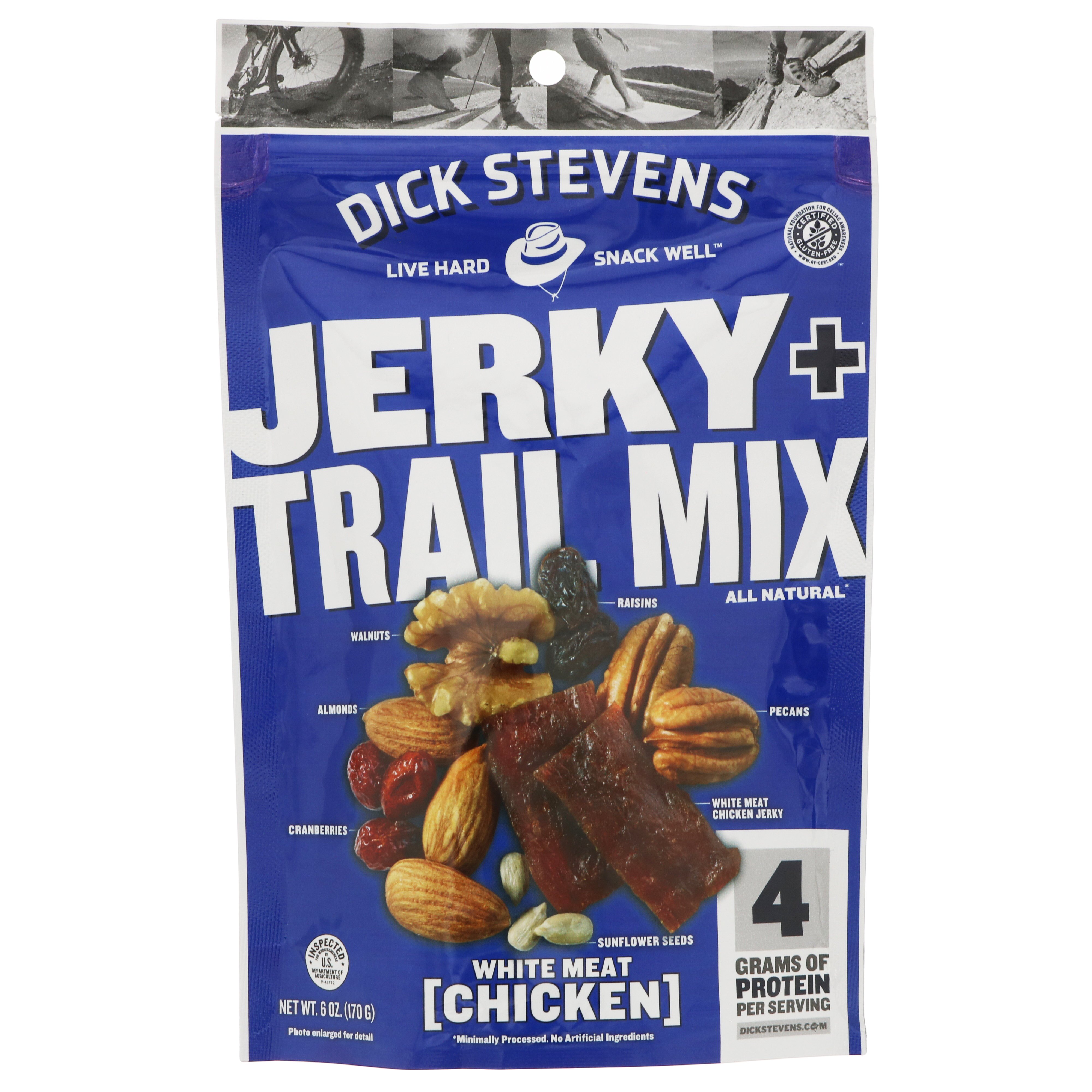 Dick Stevens Jerky Trail Mix Chicken Shop Jerky at HEB