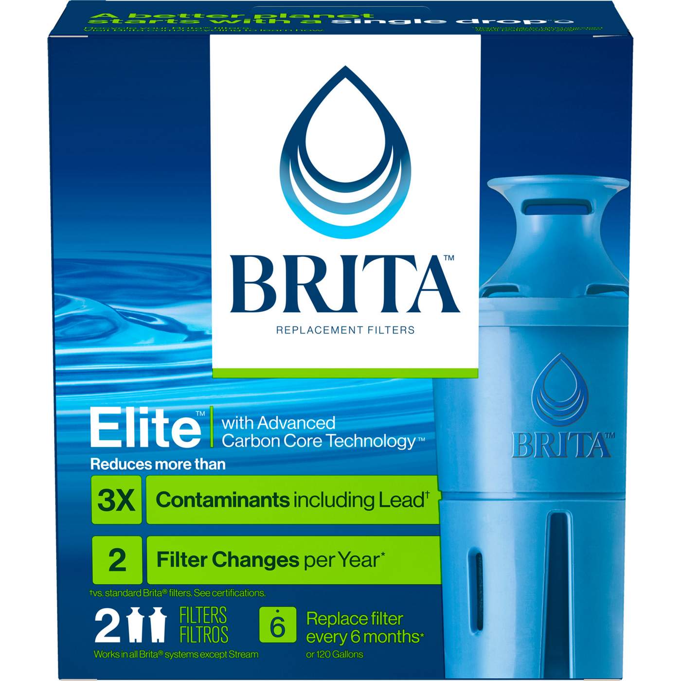 Brita Elite Rplacement Water Filters; image 1 of 10