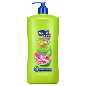 Suave Kids Watermelon 3 in 1 Shampoo Conditioner Body Wash, 40 oz