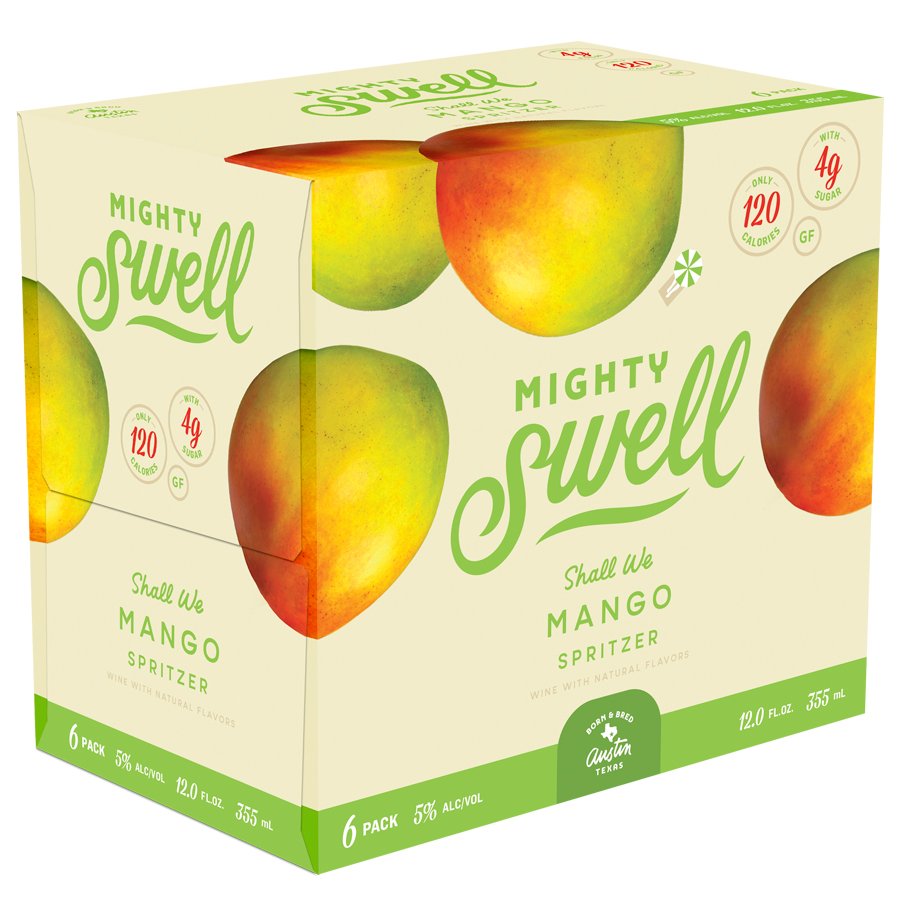 Mighty Swell Mango Spritzer 12 Oz Cans Shop Malt Beverages Coolers At H E B