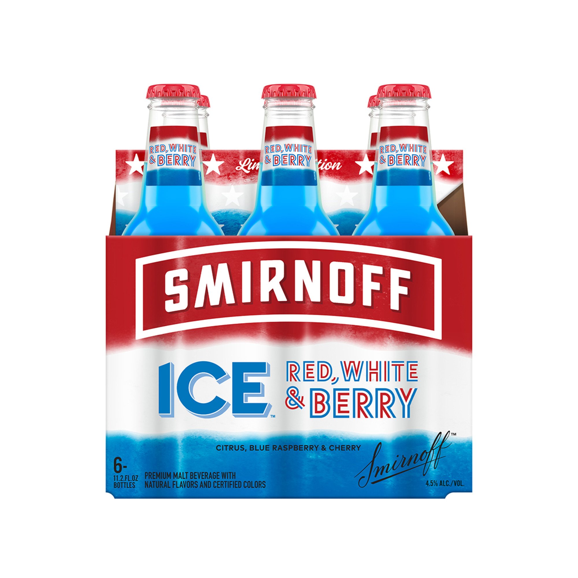 Smirnoff Ice Red White Berry 11 2 Oz Bottles Shop Malt Beverages Coolers At H E B