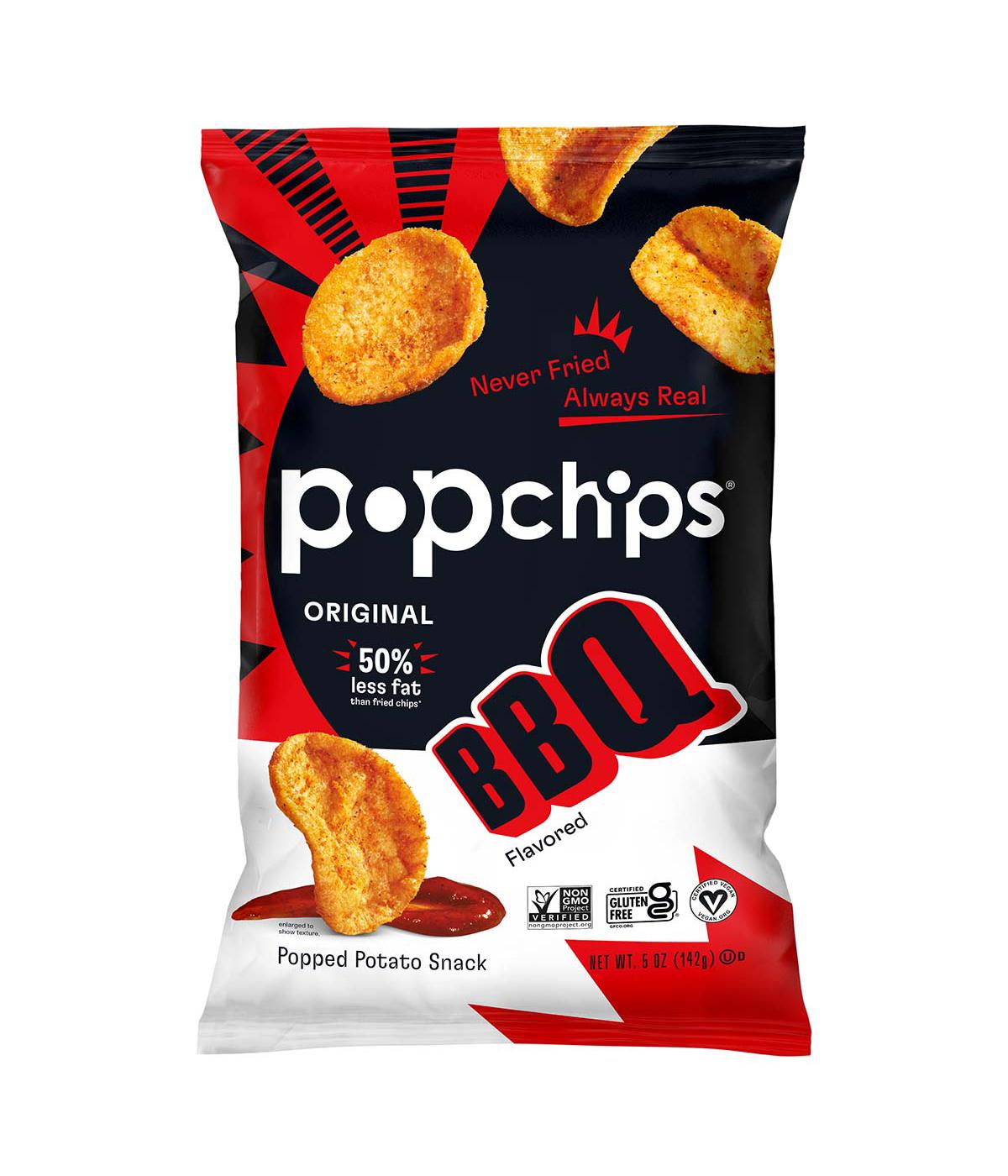 Popchips Popped Potato Snacks - BBQ; image 1 of 2