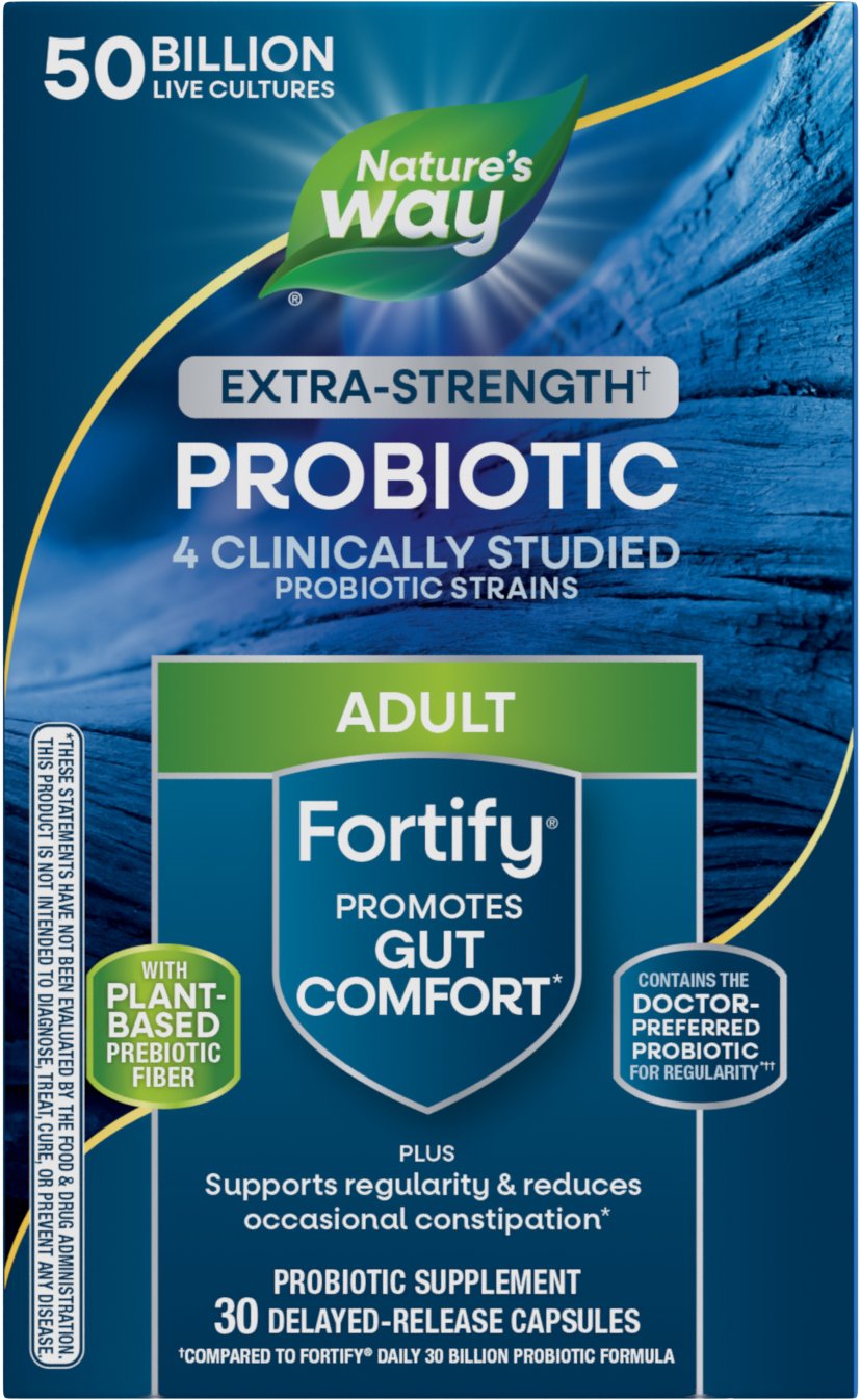 Nature's Way Fortify Daily Probiotic + Prebiotics Capsules, 30 ct