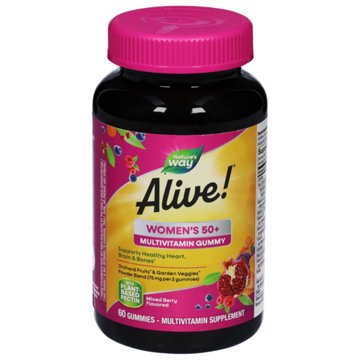 Nature's Way Alive! Women's 50+ Multivitamin Gummies, 60 ct