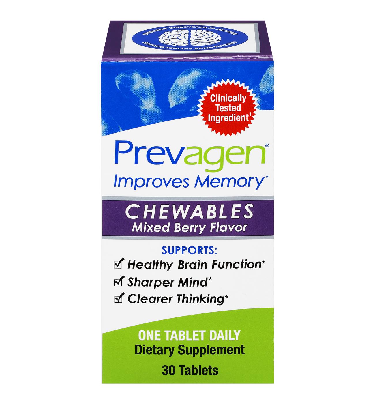 Prevagen Improves Memory Chewable Tablets - Mixed Berry; image 1 of 2