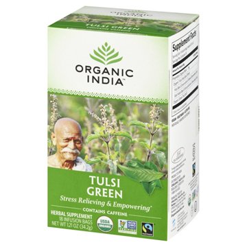 Organic India Tulsi Holy Basil Green Tea Infusion Bags