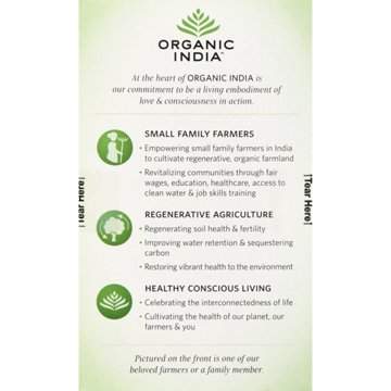 Organic India Tulsi Holy Basil Green Tea Infusion Bags