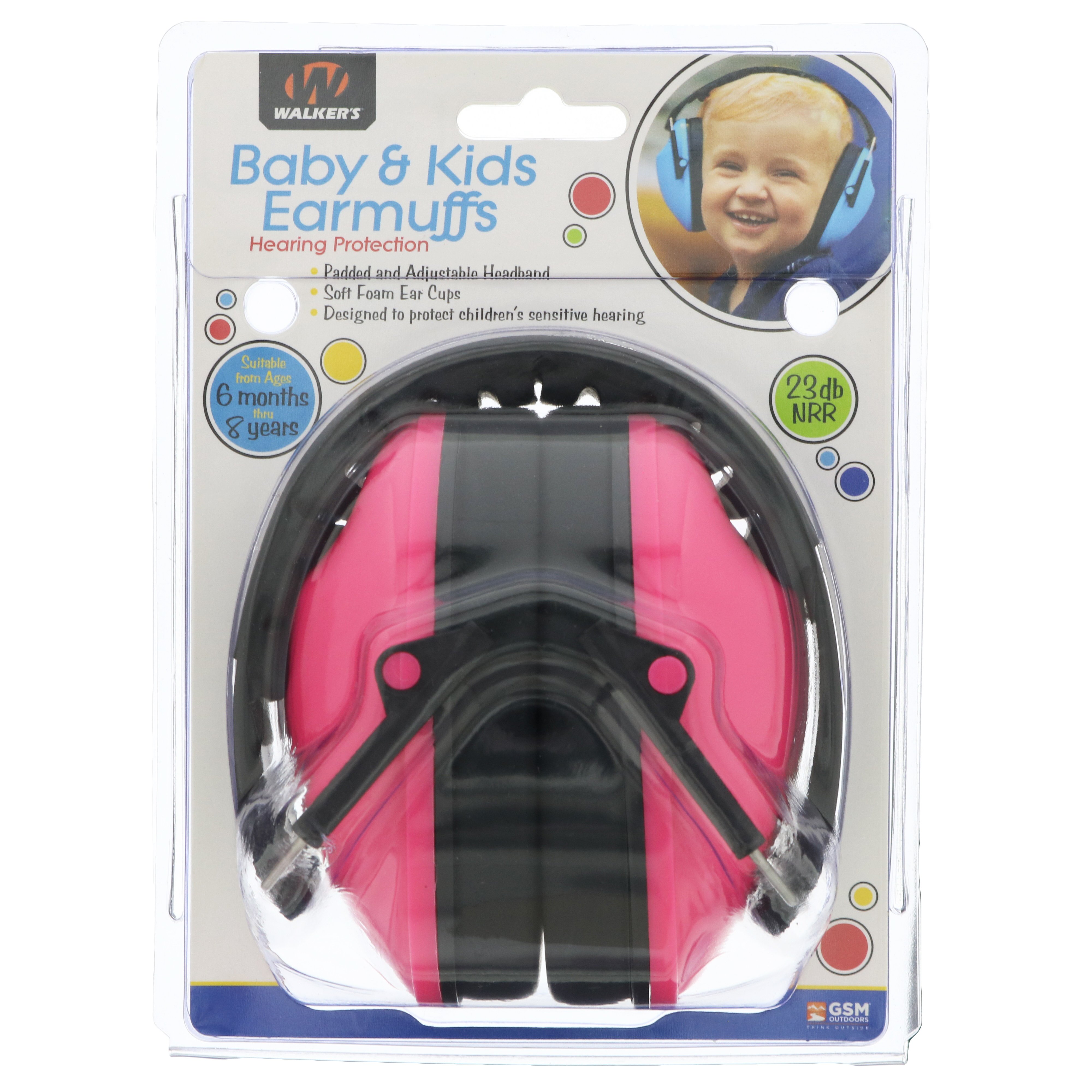Walkers Baby & Kid Earmuff Pink Shop Ear plugs at HEB