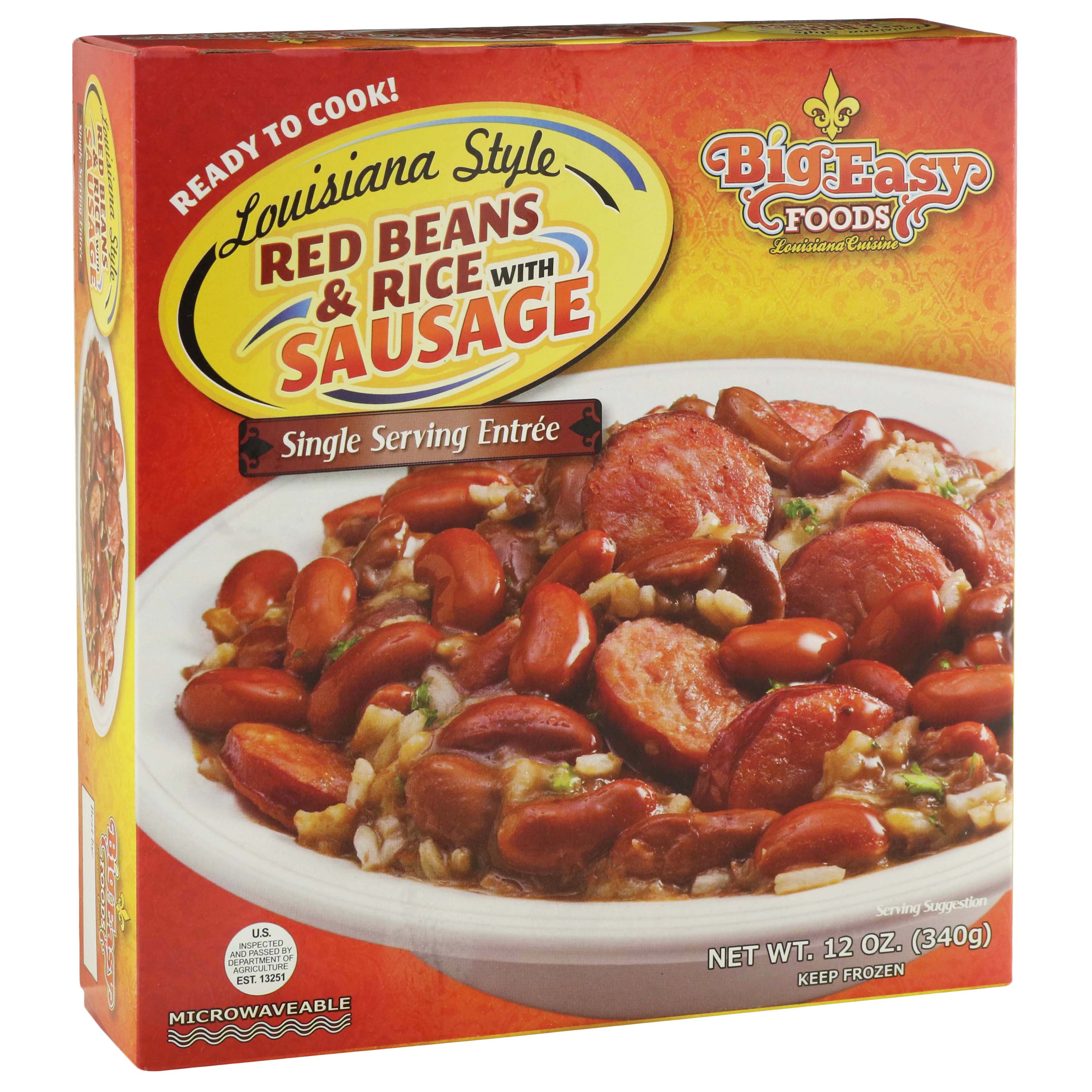 Big Easy Foods Red Beans & Rice with Sausage - Shop Entrees & Sides at H-E-B