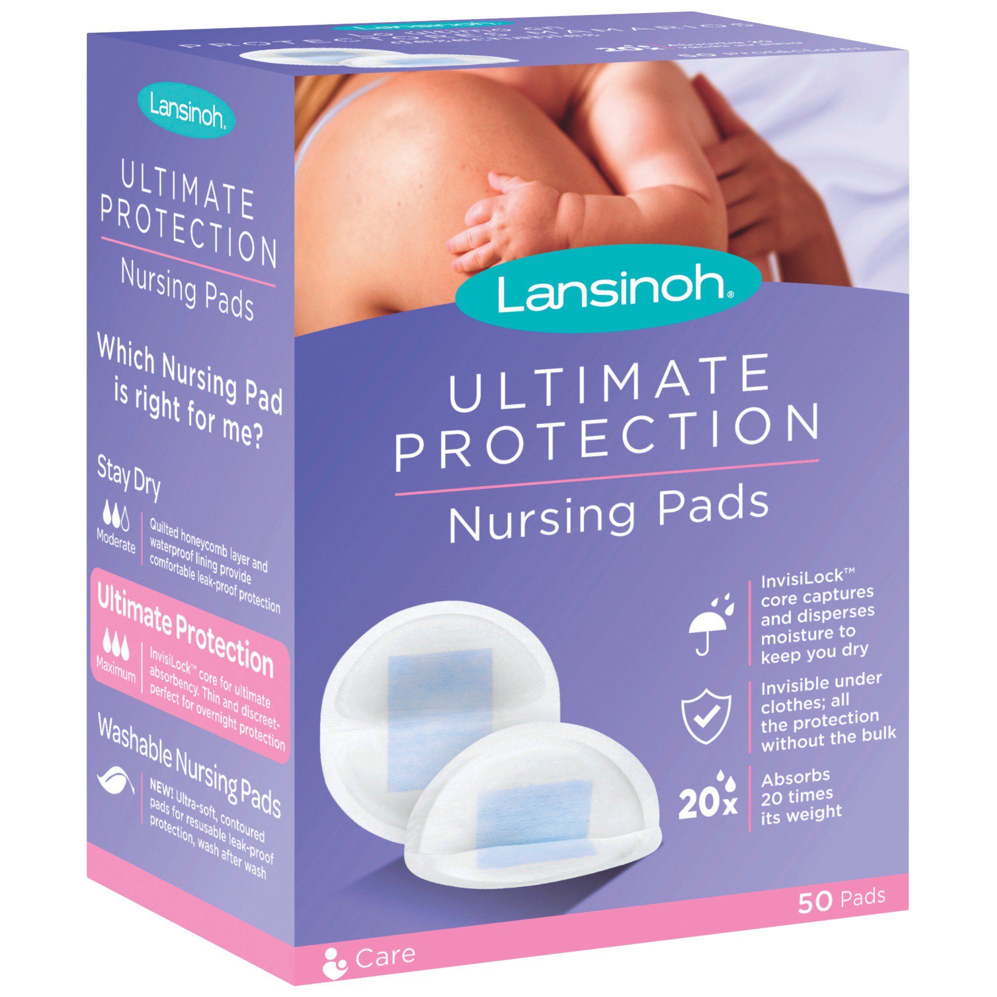 Lansinoh Ultimate Protection Nursing Pads Shop Nursing Pads at HEB