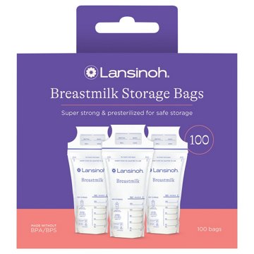 Lansinoh Breastmilk Storage Bags, 100 ct