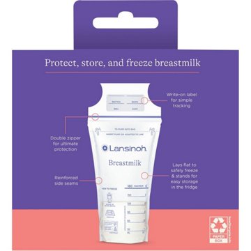 Lansinoh Breastmilk Storage Bags, 100 ct