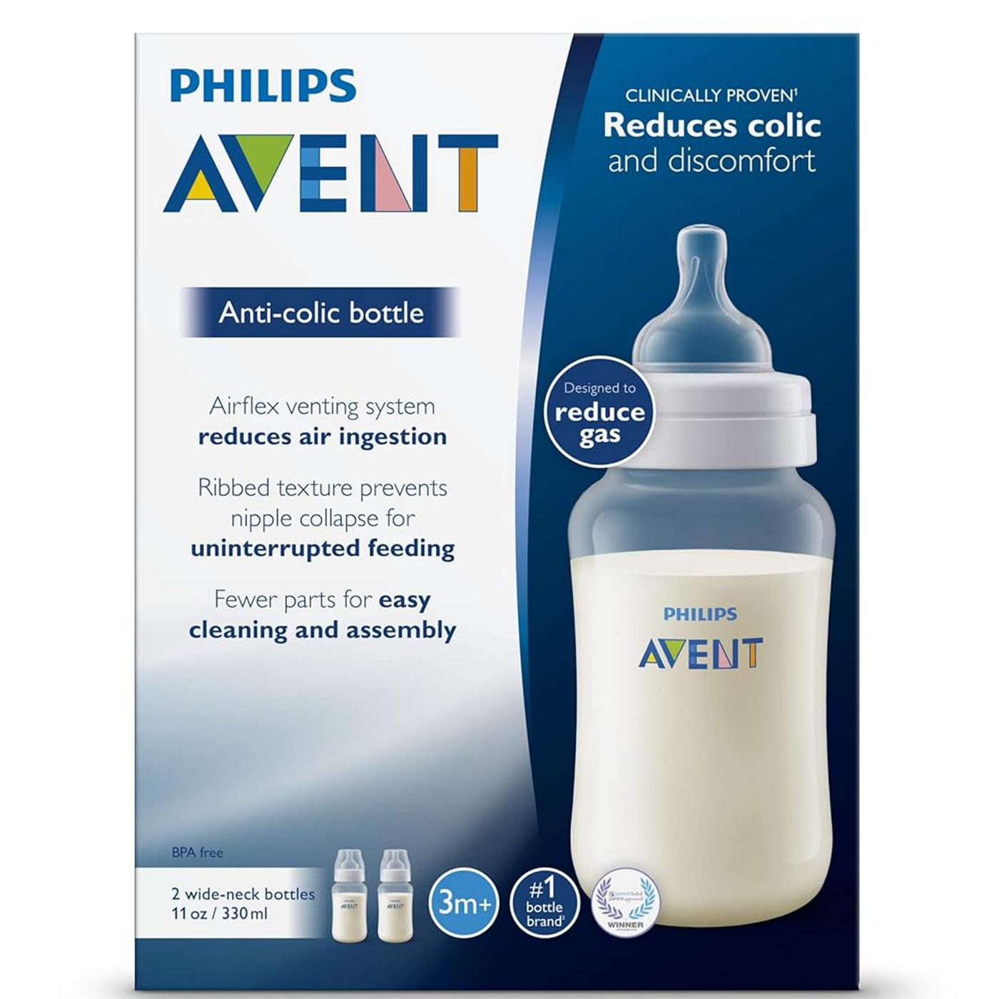 Avent Anti-Colic 11 oz Bottles; image 1 of 4