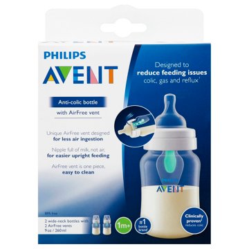 Avent Anti-Colic 9 oz Bottles, 2 ct