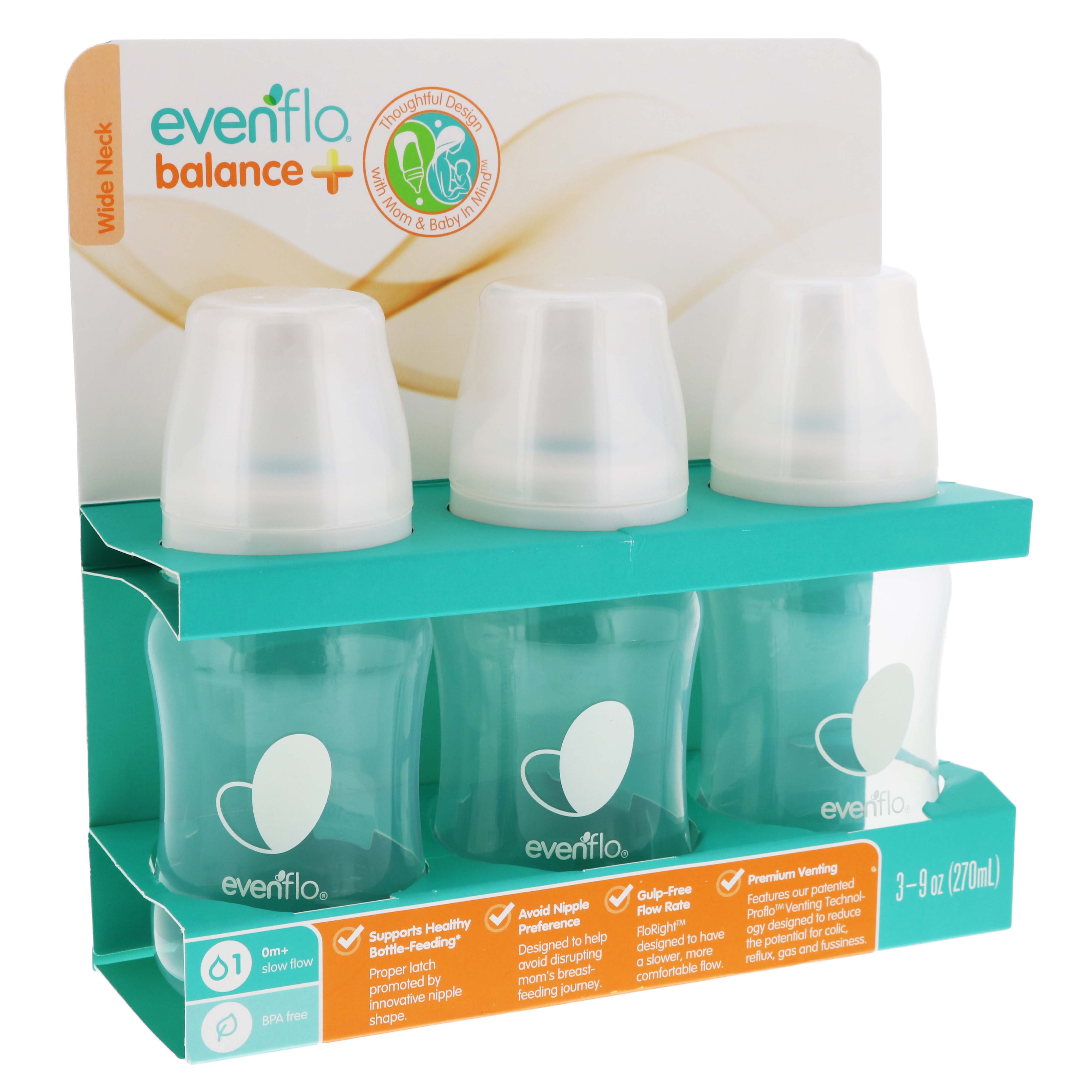 evenflo wide neck bottles