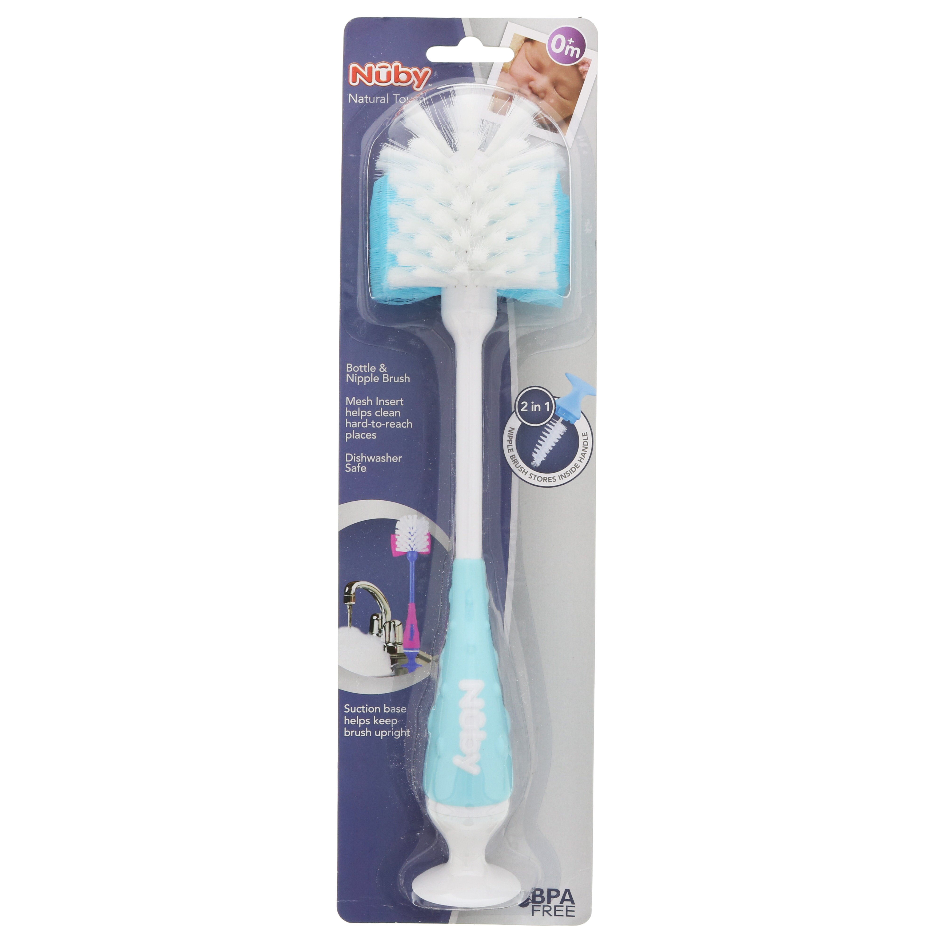 Evenflo 2-in-1 Baby Bottle Brush with Nipple Brush – Evenflo Feeding