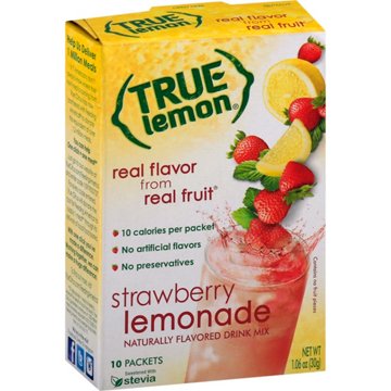 True Lemon Strawberry Lemonade Drink Mix, 10 ct