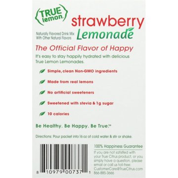 True Lemon Strawberry Lemonade Drink Mix, 10 ct