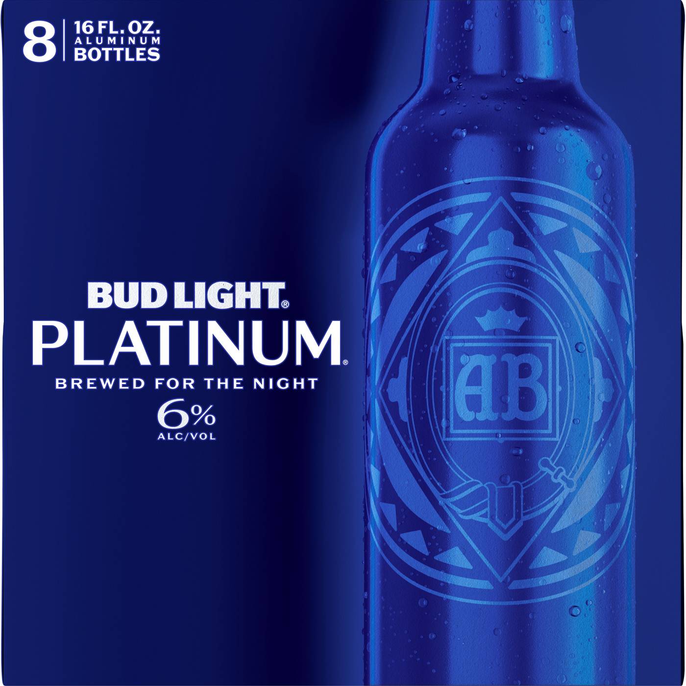 Bud Light Platinum Beer 16 oz Bottles; image 2 of 2