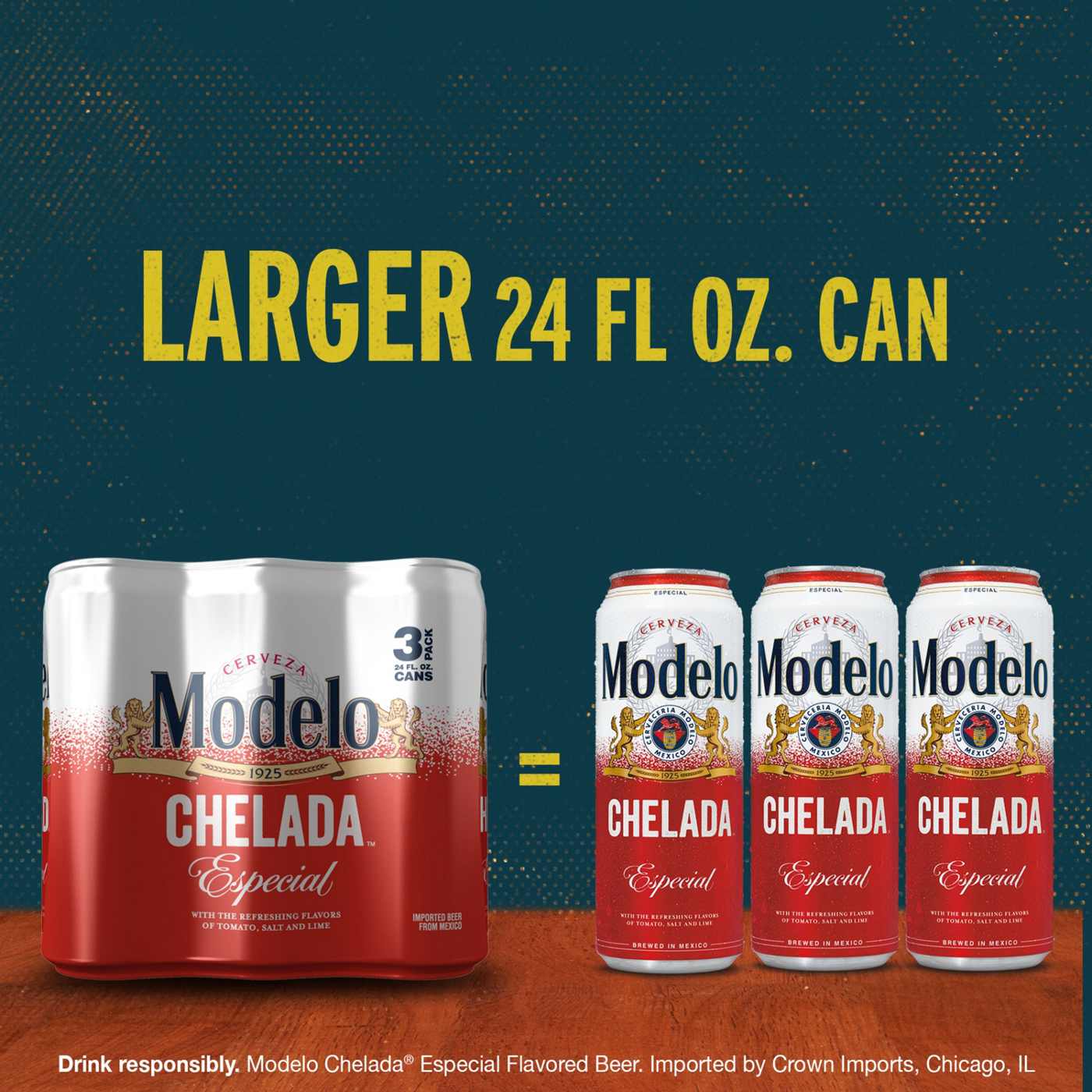 Modelo Chelada Mexican Import Flavored Beer 24 oz Cans, 3 pk; image 6 of 10