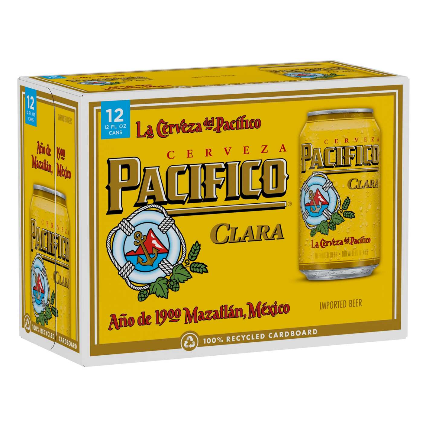 Pacifico Clara Mexican Lager Import Beer 12 oz Cans, 12 pk; image 1 of 9