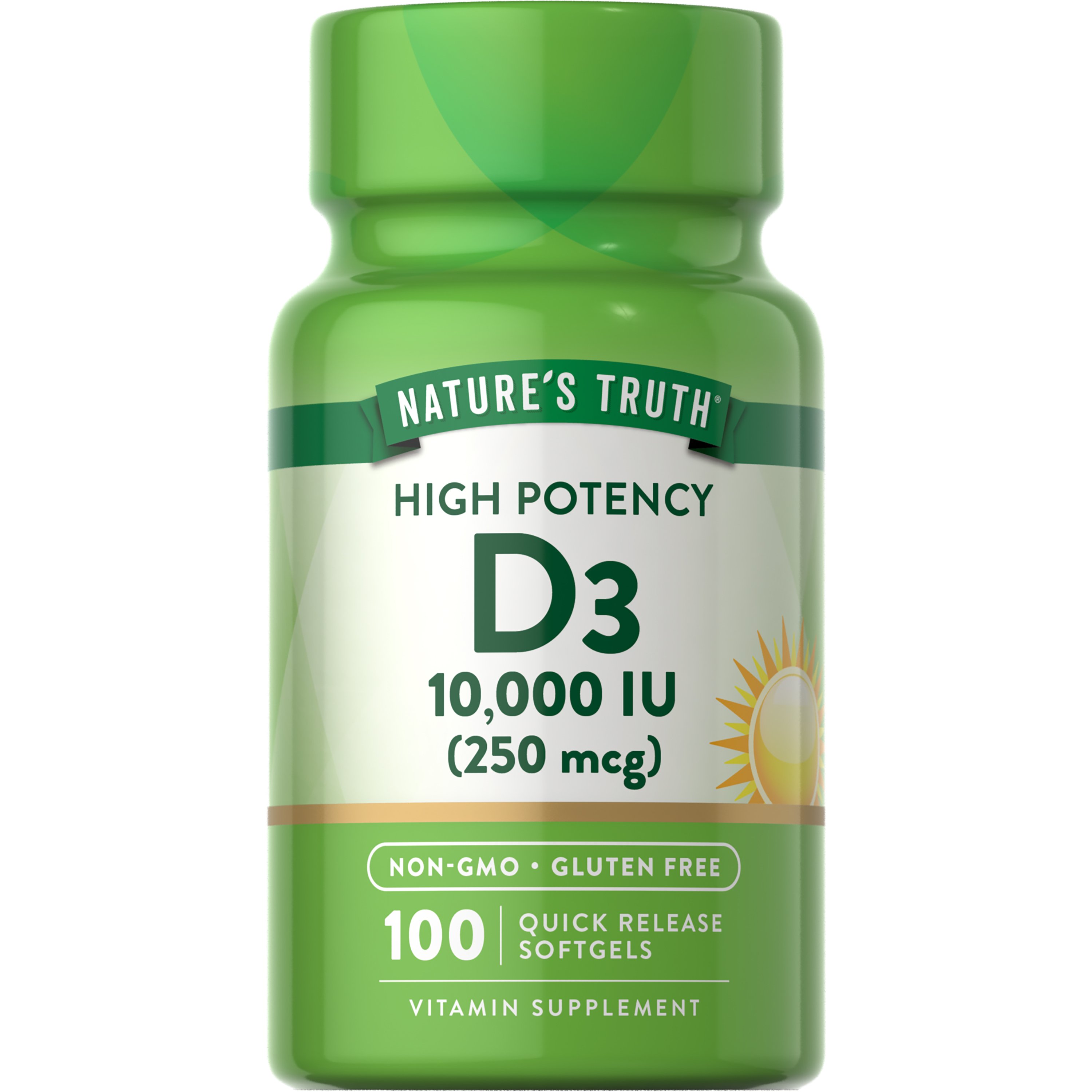 Nature S Truth Vitamin D3 10 000 Iu Softgels Shop Vitamins A Z