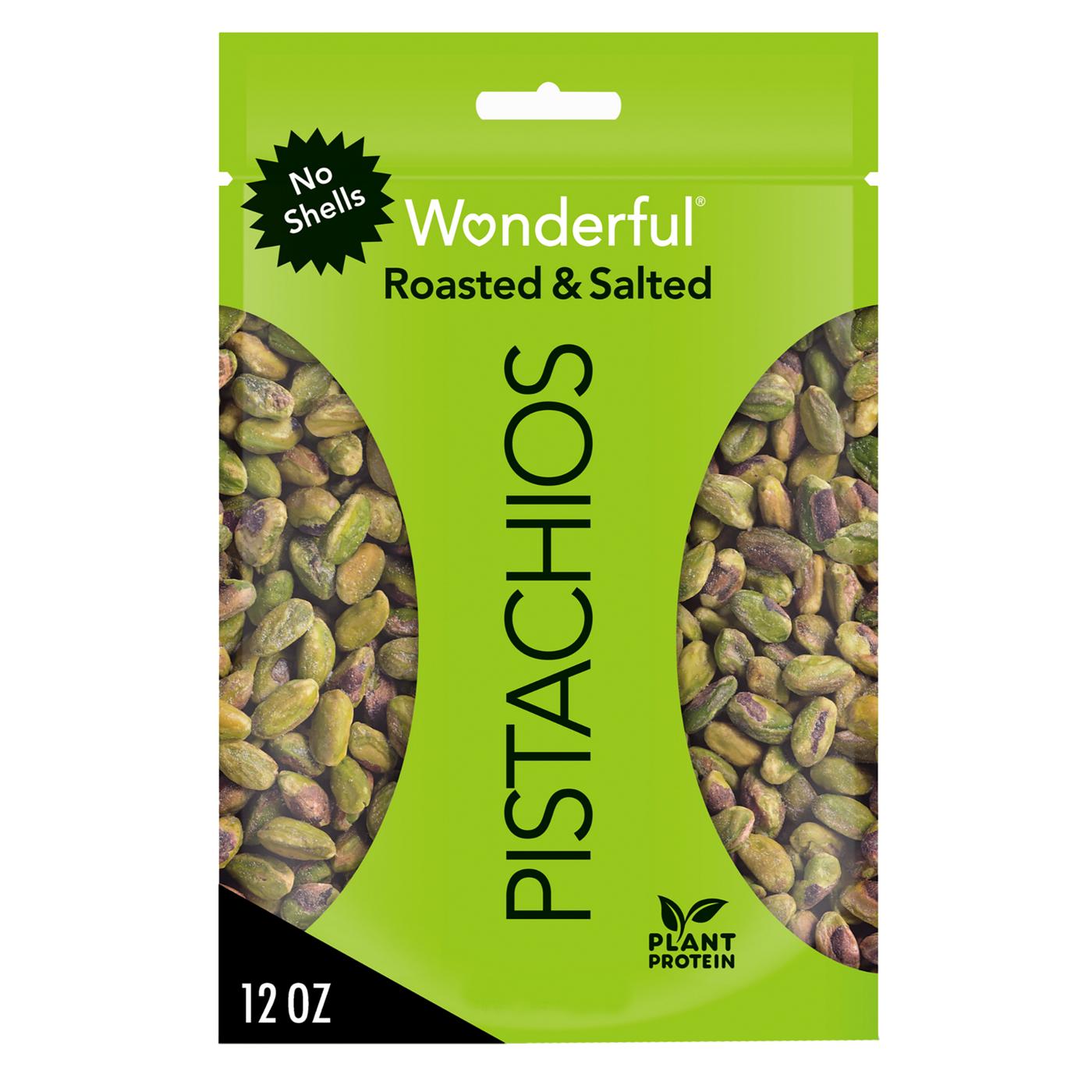 Wonderful Roasted & Salted No Shell Pistachios; image 1 of 5