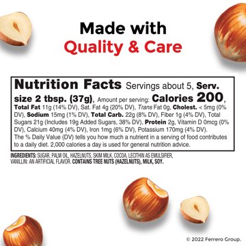 Nutella Hazelnut Spread with Cocoa, 7.7 oz