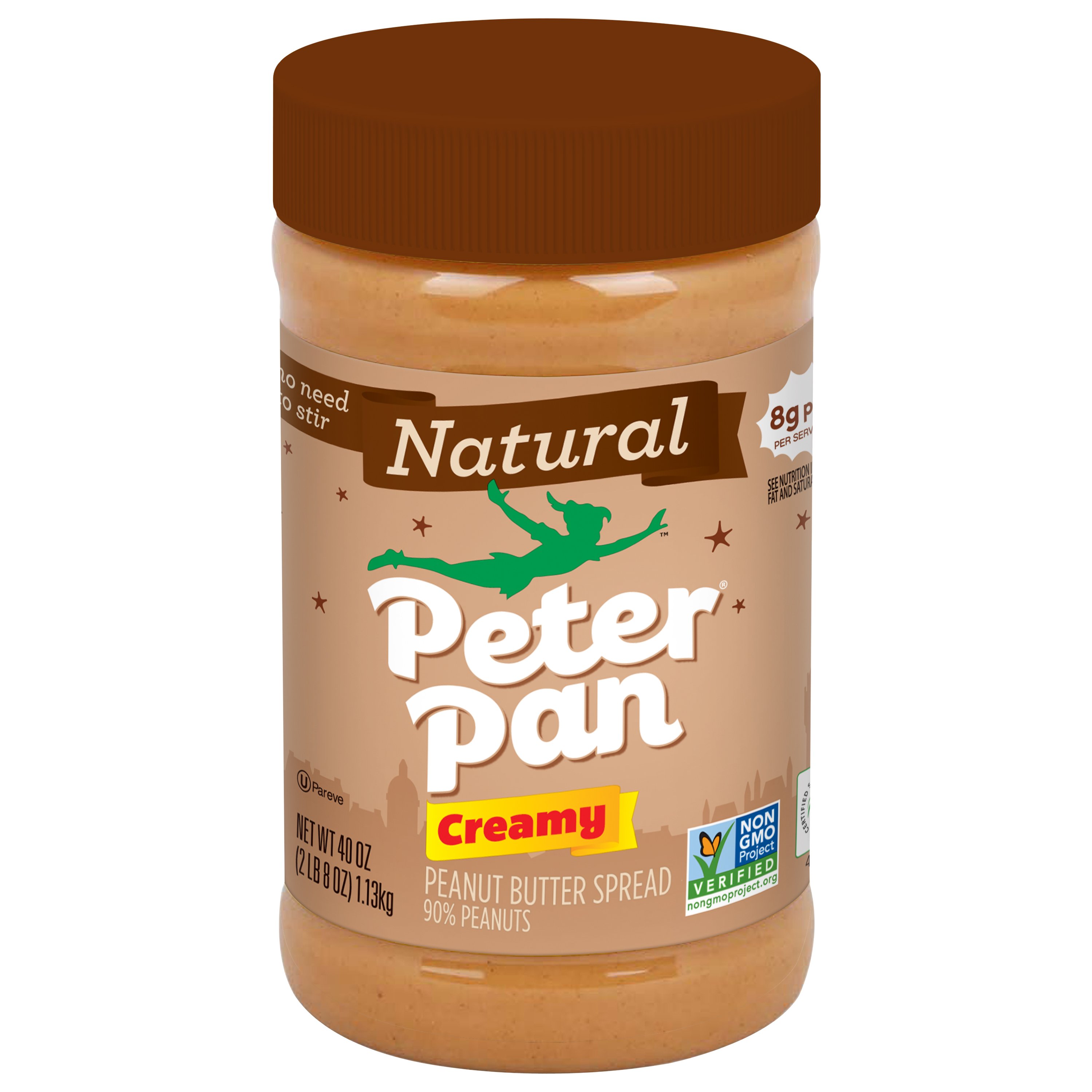 Peter Pan Natural Creamy Peanut Butter Shop Peanut Butter at HEB