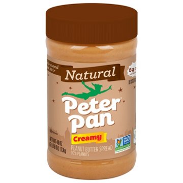 Peter Pan Natural Creamy Peanut Butter, 40 oz