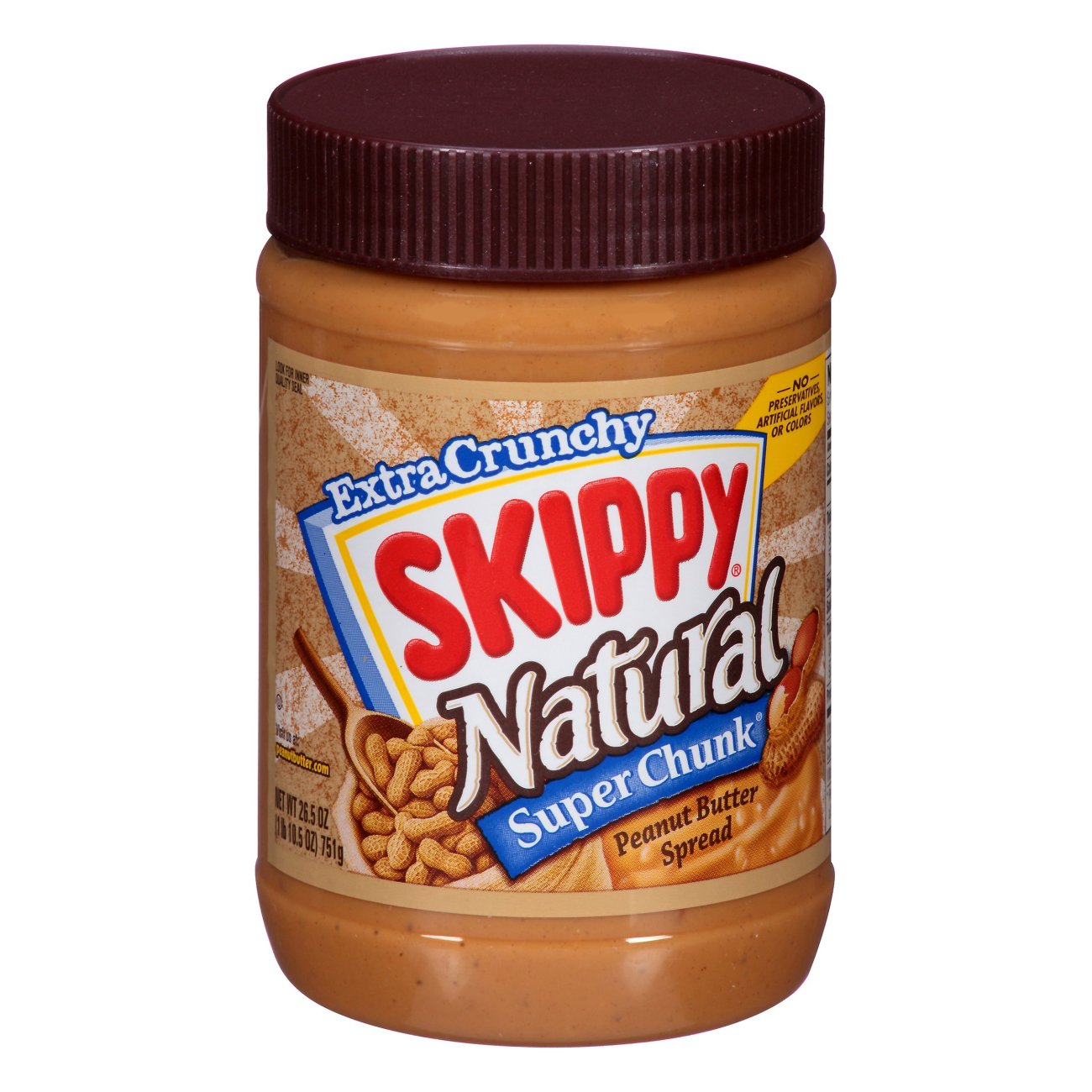 Skippy Natural Super Chunk Peanut Butter Shop Peanut butter at HEB