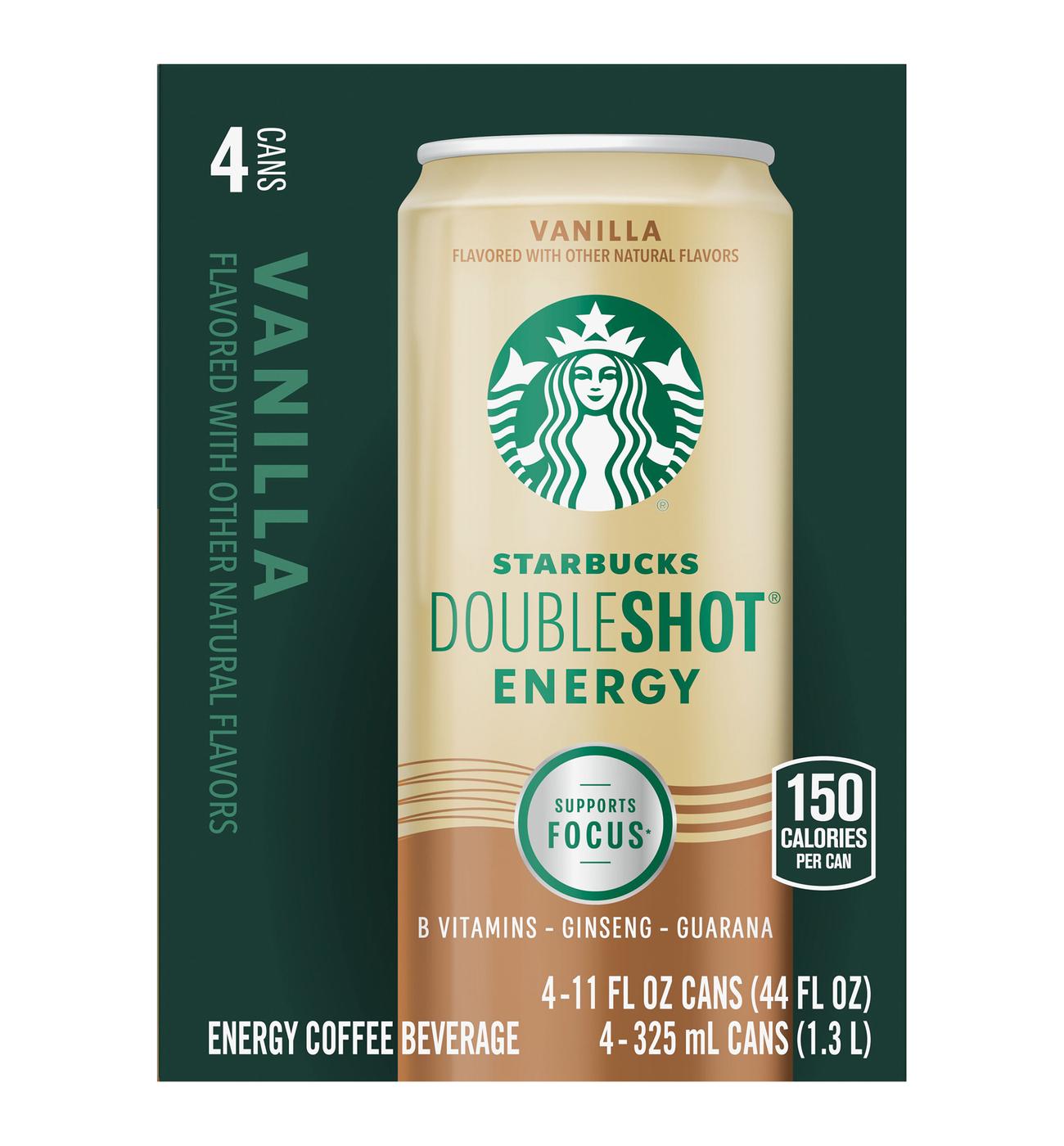 Starbucks Double Shot Energy Vanilla 11 oz Cans; image 1 of 3