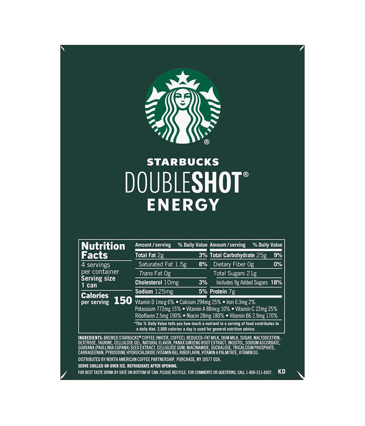 Starbucks Double Shot Energy Vanilla 11 oz Cans; image 2 of 3