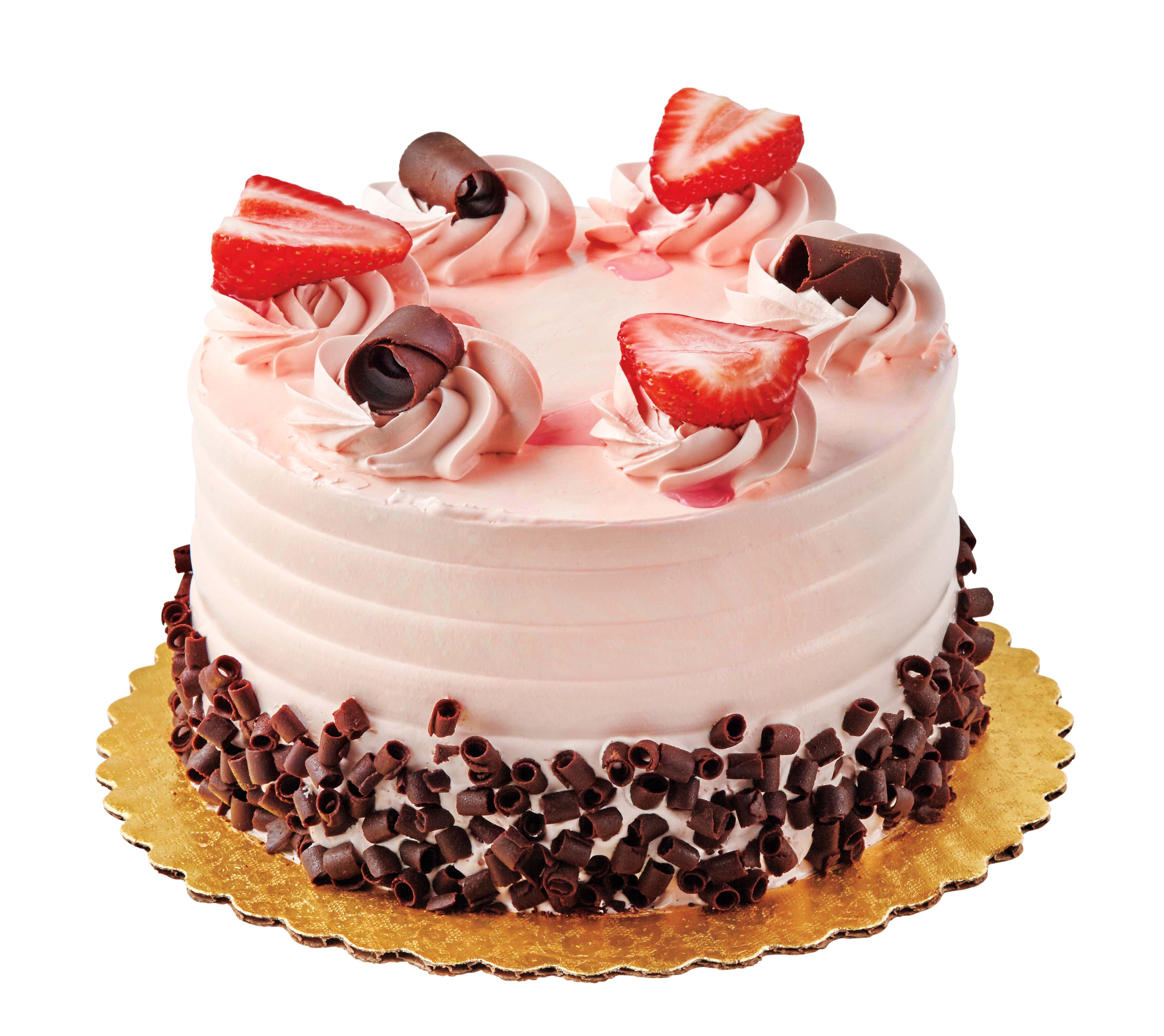 HEB Bakery Strawberry Bettercreme Chocolate Cake Shop Standard