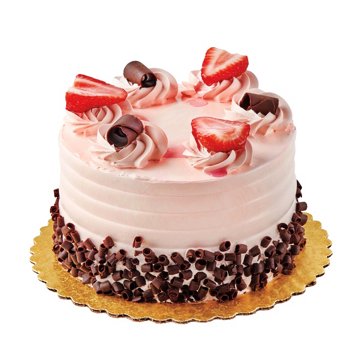 H-E-B Bakery Strawberry Bettercreme Chocolate Cake, 6"