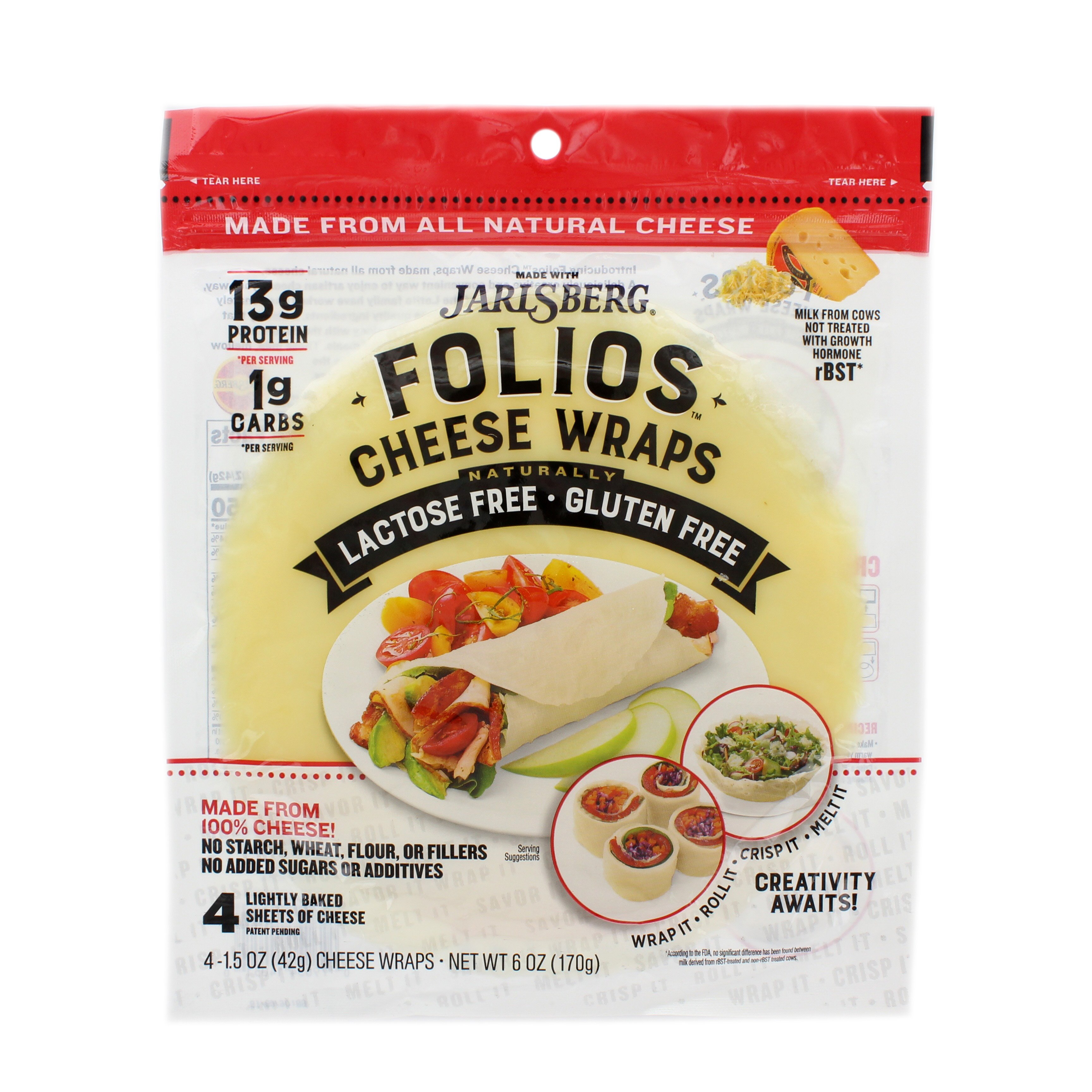 Folios Jarlsberg Cheese Wraps - Shop Cheese At H-E-B