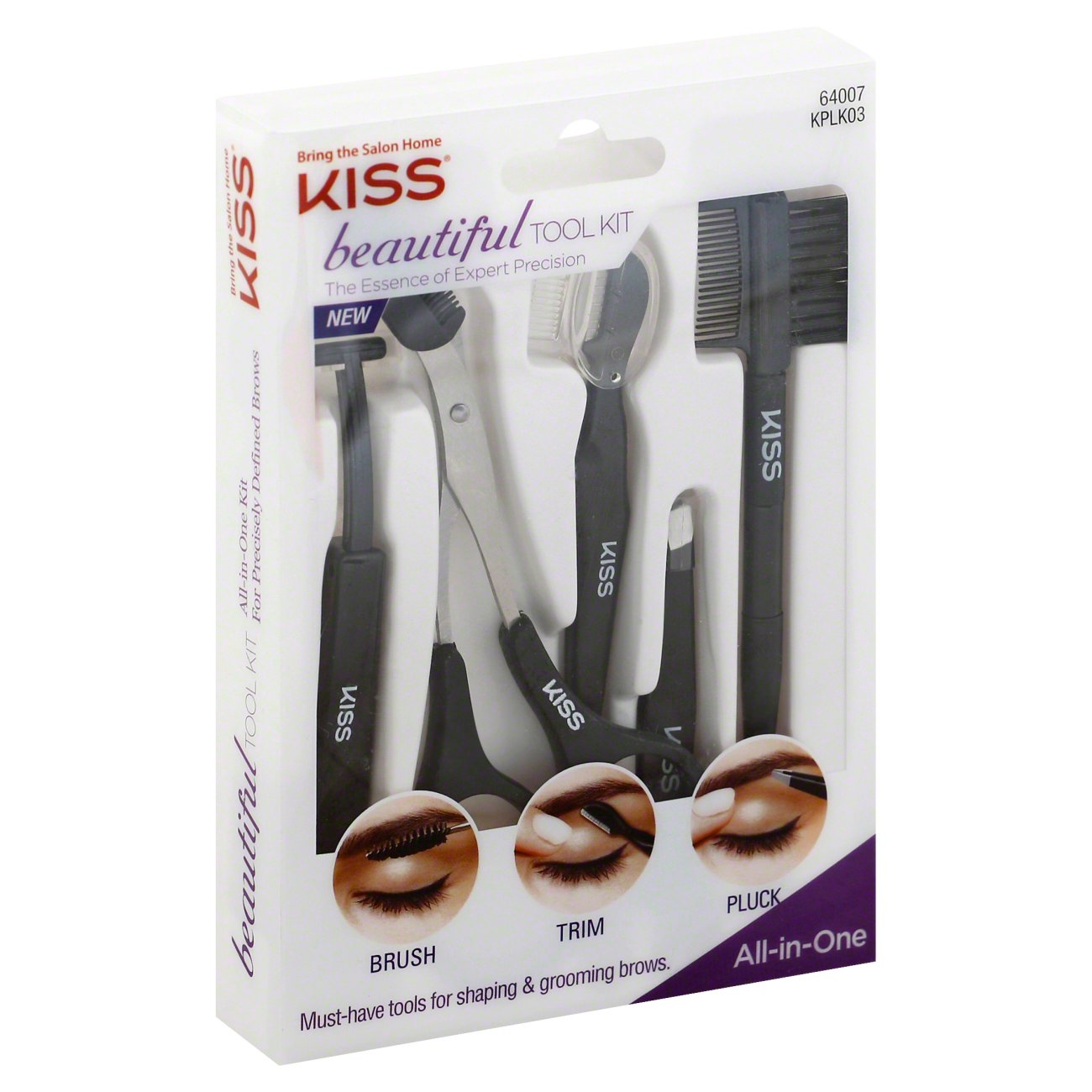Kiss Beautiful Brow Tool Kit Grooming - Shop Brow pencils & powder at H-E-B