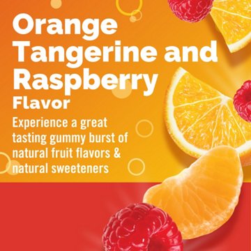 Emergen-C Gummies Vitamin C 750mg Immune Support (Orange, Tangerine and Raspberry Flavors), With B Vitamins, Gluten Free